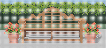 Sissinghurst Bench (High Hedge)