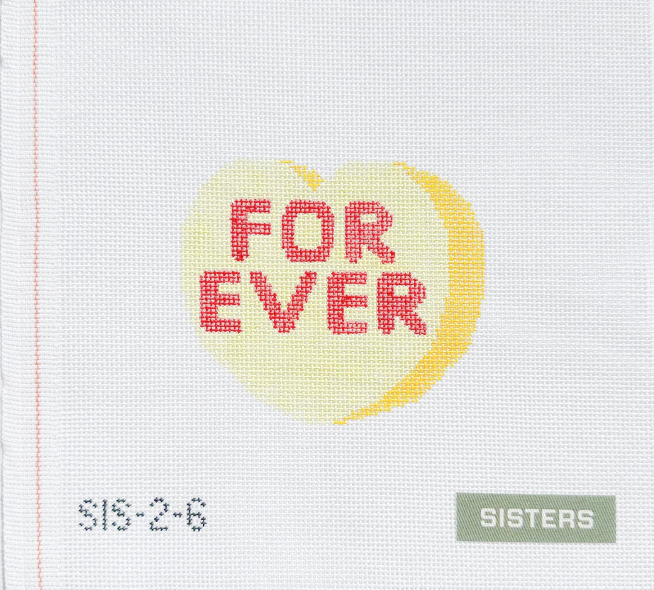 Conversation Heart - Yellow - FOR EVER