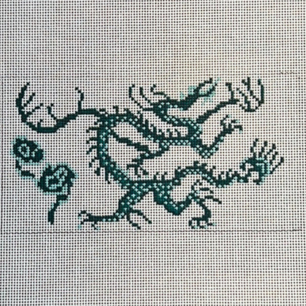 Chinoiserie Dragon-Green