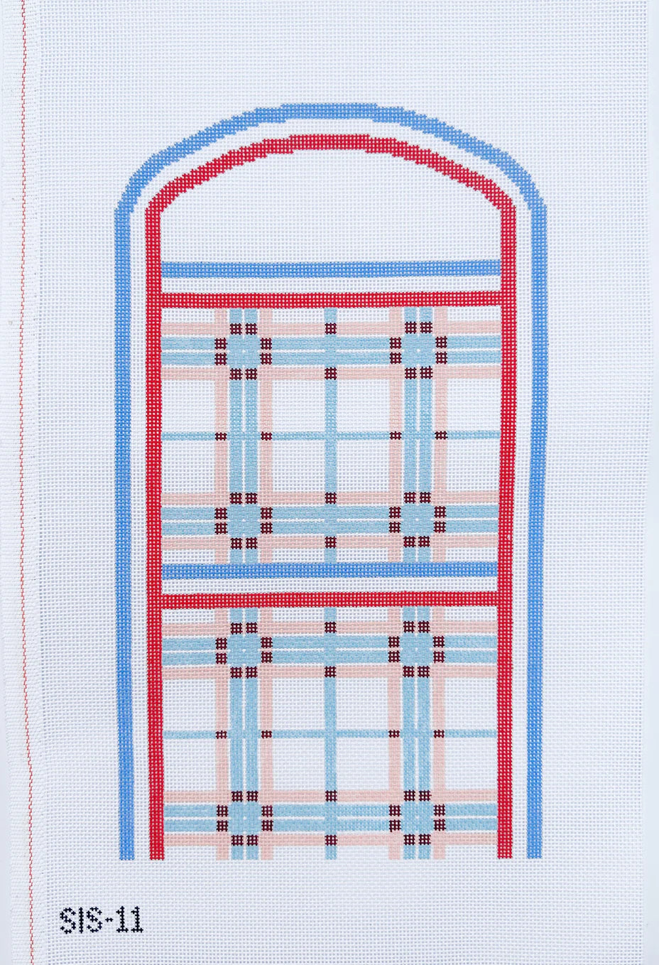 Preppy Americana Plaid Trifold Pouch