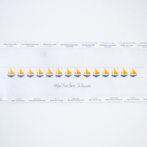 
            
                Load image into Gallery viewer, Yellow &amp;amp; Blue Sail Boat Croakies
            
        