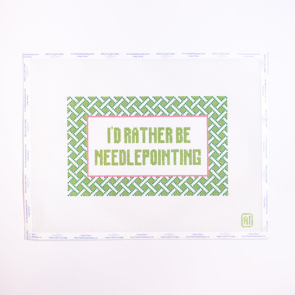 I'd Rather Be Needlepointing
