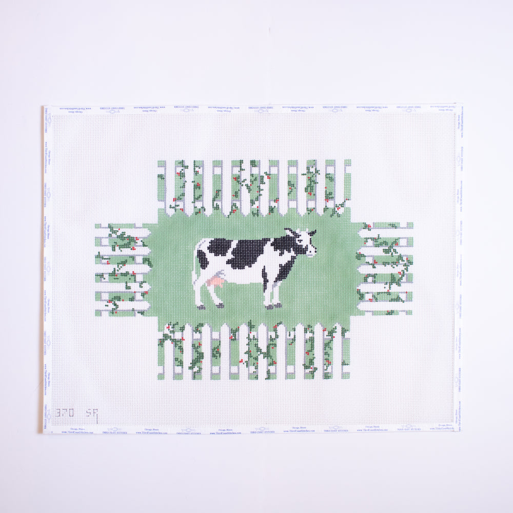 Cow with Picket Fence Brick Cover