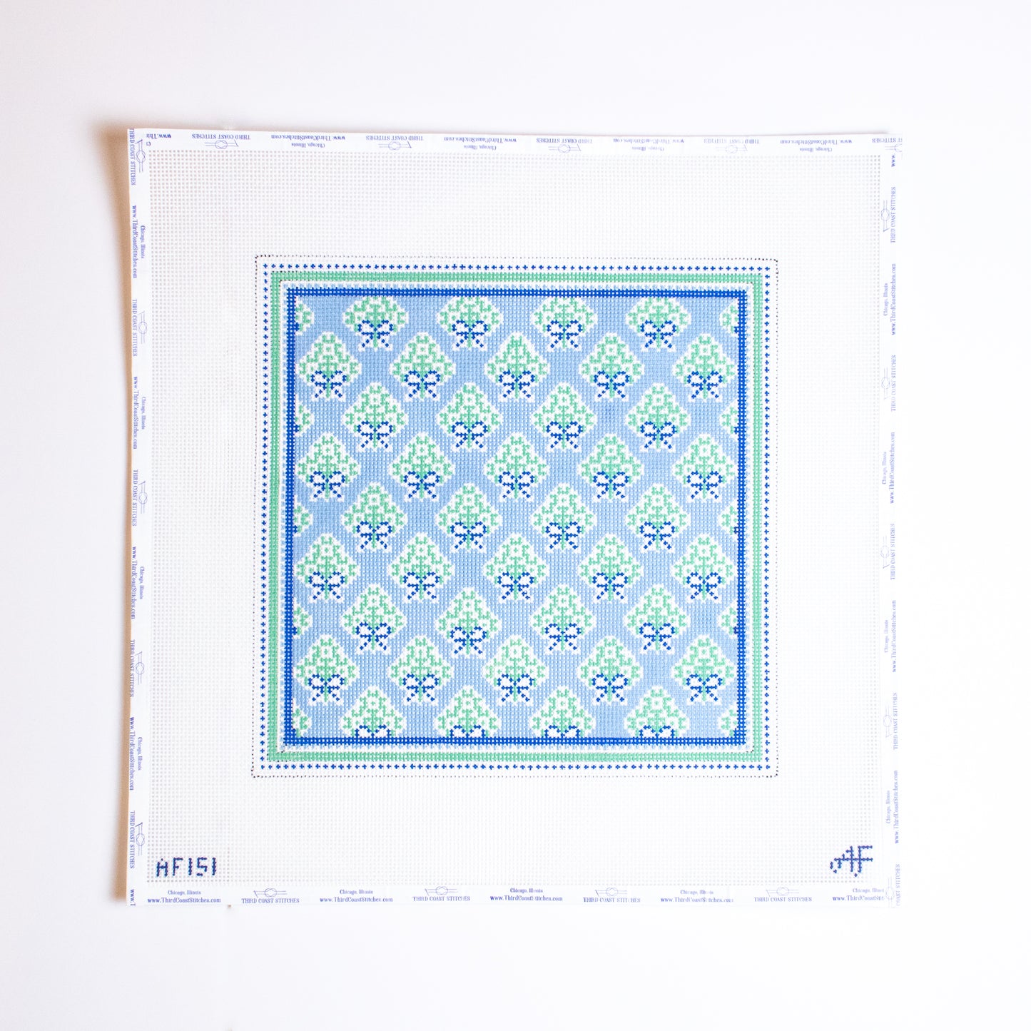 Blue Green Medallion Pillow