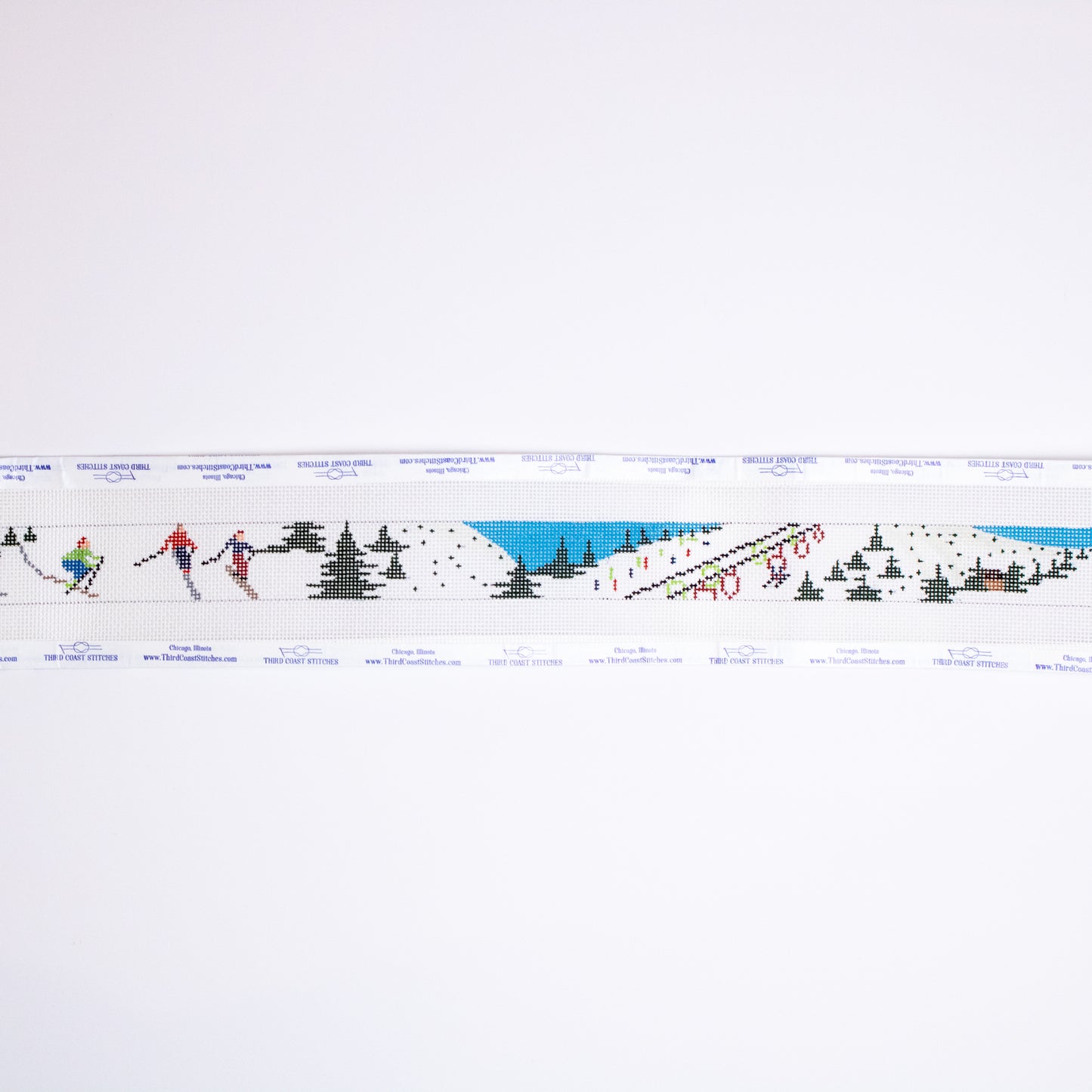 Winter Ski Scene Belt