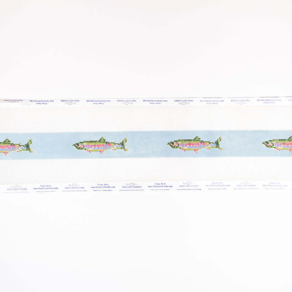 Rainbow Trout Belt - Blue