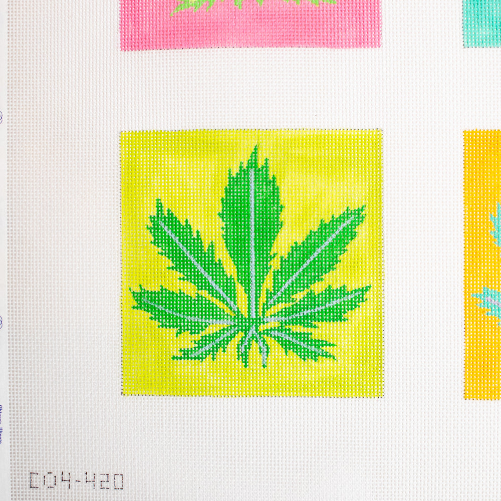 Andy Warhol Inspired Weed Leaf Coasters
