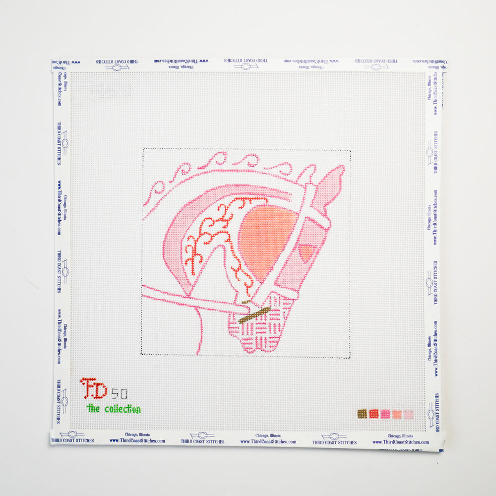 Porcelain Pink Horse Head
