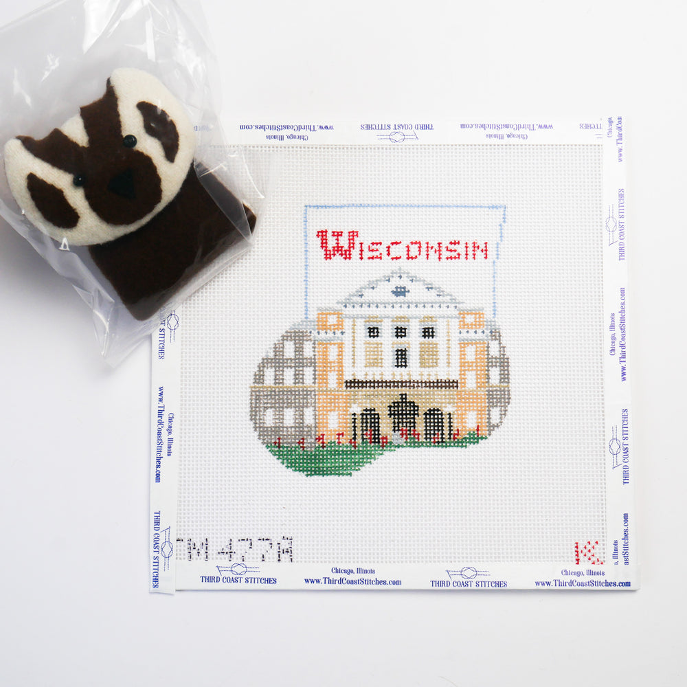 
            
                Load image into Gallery viewer, University of Wisconsin Mini Stocking with Badger
            
        